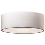 Radiance Round Outdoor Ceiling Light Fixture - Matte White / White