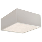 Radiance Square Ceiling Light Fixture - Matte White / White