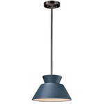 Radiance Trapezoid Stem Pendant - Brushed Nickel / Midnight Sky