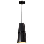 Radiance Cone Pendant - Matte Black / Carbon