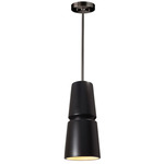 Radiance Cone Pendant - Brushed Nickel / Carbon