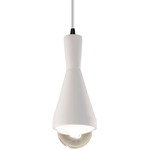 Erlen Pendant - Matte Black / Bisque