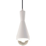 Erlen Pendant - Brushed Nickel / Bisque