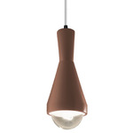 Erlen Pendant - Matte Black / Canyon Clay