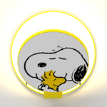 Peanuts Gravy Wall Sconce - Matte Bright Yellow / Snoopy Woodstock Gravy