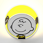 Peanuts Gravy Wall Sconce - Chrome / Charlie Brown Gravy