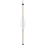 Dune Vertical Pendant - Black / Ivory White Wood