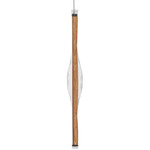 Dune Vertical Pendant - Black / Natural Cherry Wood
