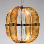 Coup de Foudre Chandelier - Gold Plated / Amber