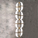 Coup de Foudre Pendant - Satin Gold / Satin White