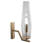 Frida Wall Sconce - Satin Brass / Polished Brass / Clear