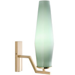 Frida Wall Sconce - Satin Brass / Polished Brass / Incamiciato Green