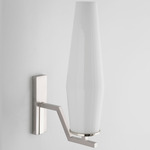 Frida Wall Sconce - Satin Nickel / Polished Nickel / Incamiciato White