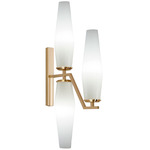 Frida Wall Sconce - Satin Brass / Polished Brass / Incamiciato White