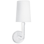 Boracay Wall Sconce - White / White