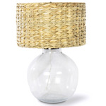 Coastal Living Freesia Table Lamp - Clear / Rattan