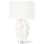 White Sands Table Lamp - White / White