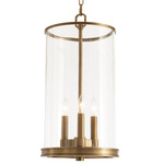 Southern Living Adria Pendant - Natural Brass / Clear