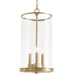 Southern Living Adria Pendant - Natural Brass / Clear