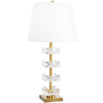 Bella Table Lamp - Natural Brass / White