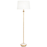 Fisher Floor Lamp - Gold Leaf / White