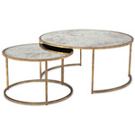 Anastasia Coffee Table - Antique Gold / Antiqued Mirror