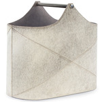 Andres Basket - Polished Nickel / Grey Hide