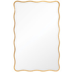 Candice Rectangular Mirror - Gold Leaf / Mirror