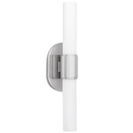 Dixon Double Wall Sconce - Polished Nickel / Opal White