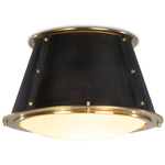 French Maid Ceiling Light - Natural Brass / Blackened Brass