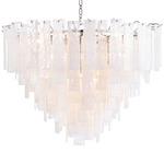 Glacier Chandelier - Polished Nickel / Clear