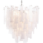 Glacier Chandelier - Polished Nickel / Clear