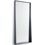 Gunner Rectangular Mirror - Blackened Steel / Mirror