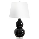 June Table Lamp - Black / White