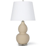 June Table Lamp - Ivory / White