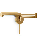 Noble Swing Arm Wall Sconce - Natural Brass