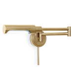 Noble Swing Arm Wall Sconce - Natural Brass