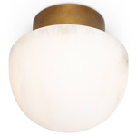 Parker Ceiling Light - Natural Brass / Alabaster
