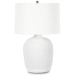 Phoenix Table Lamp - White / White
