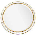 Plaza Round Mirror - Gold Leaf / Mirror