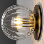 Pulsar Wall Sconce - Lacquered Burnished Brass / Dries Ribbon