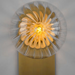 Adrion Wall Sconce - Lacquered Burnished Brass / Dries Ribbon