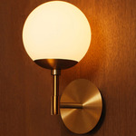 Sunset Wall Sconce - Lacquered Burnished Brass / Opal Matte