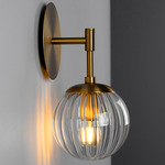 Sunset Wall Sconce - Lacquered Burnished Brass / Dries Ribbon
