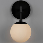 Sunset Wall Sconce - Black Gunmetal / Opal Matte