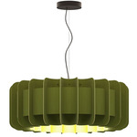 Clarissa Pendant - Black / Green / Ash