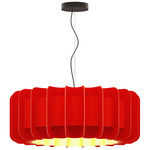 Clarissa Pendant - Black / Red / Ash