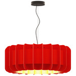 Clarissa Pendant - Black / Red/ Ash