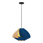 Matilda Pendant - Black / Blue/ Ash