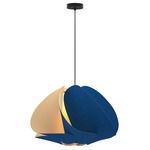 Matilda Pendant - Black / Blue / Ash